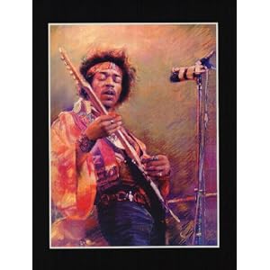 Jimi Hendrix Experience poster WOODSTOCK print RARE 11