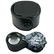 20X Jewelers Loupe Black & White Diamond Watch Coin New