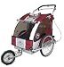 Sports : BLUE BIRD 2-in-1 Kinderanhänger + Jogger kurze Gabel 2 Kinder Standard-Kupplung ALU-Wanne