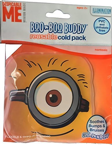 Children's Boo Boo Buddy Reusable Cold Pack Soothes Bumps & Bruises Perfect for Outdoor Play Injuries, Scrapes,bruises, Insect Bites, Features Despicable Me Minions or Olaf (DESPICABLE ME)
