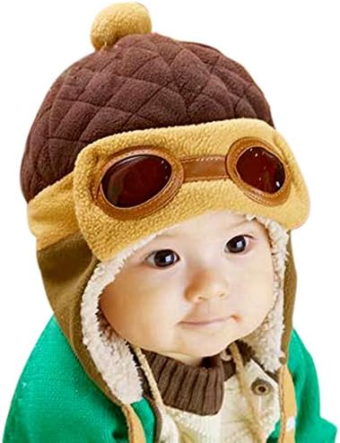Urparcel Boys Hats Crochet Earflap Winter Warm Cap Hat Beanie Pilot Aviator