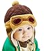 PanDaDa Baby Girls Boys Hats Winter Warm Cap Hat Beanie Pilot Aviator Crochet Earflap