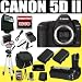 Canon EOS 5D Mark II 21.1MP Full Frame CMOS Digital SLR Camera + Battery Grip + TWO LPE6 Replacement Batteries + 3 Piece Filter Kit (UV, FL, CPL) + External Flash + 32GB Deluxe Accessory DavisMAX HDMI Kit