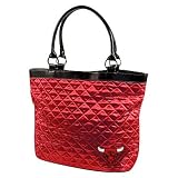 NBA Chicago Bulls Ladies Red Quilted Tote Bag