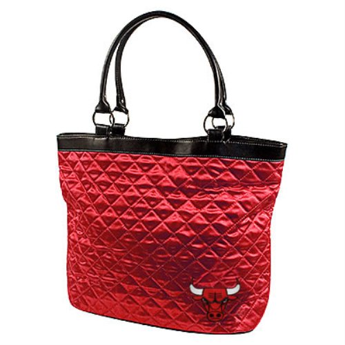 NBA Chicago Bulls Ladies Red Quilted Tote Bag