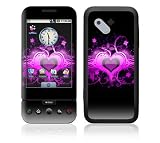 Glowing Love Heart Design Decal Skin Sticker for HTC T-Mobile Google G1 Cell Phone