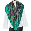 Square Silk Scarves Handpainted for Women 44 x 44 inches (sqsrf109)