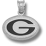University of Georgia G 3/8 Enamel Pendant (Silver)