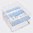 Geuther - 2261WE97 - Parc Pliable avec Fond R�glable - Lucy - Blanc - 80 x 102 cm