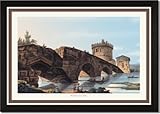 Framed Art Poster 20x30, Ponte Lugano Framed Art Poster 20x30, Ponte Lugano