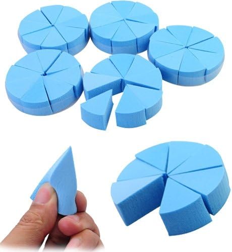 Siam Circus 5-Block 40Pcs Makeup Cosmetic Triangle Sponge Wedge Facial Puff-Random Color