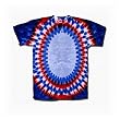 Tie Dye Mania " Red, White and Blue" New Glory Oval Tie-Dye Short Sleeve T