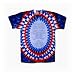 Tie Dye Mania " Red, White and Blue" New Glory Oval Tie-Dye Short Sleeve T