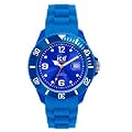 Ice Watch - SI.BE.U.S.09 - Montre Mixte - Quartz Analogique - Cadran Bleu Nuit - Bracelet Silicone Bleu - Moyen Mod�le