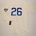 Billy Williams Chicago Cubs Autographed Cooperstown Collection 1969 Style Home Jersey with HOF 87 Inscription