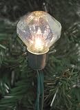 Set Of 25 Iridescent Bling Bling Diamond Christmas Lights