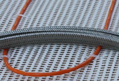 40 Sq Ft Radiant Floor Heating Kit with Honeywell Thermostat (built-in GFCI) and Floor Sensor