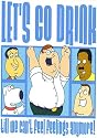 Family Guy Let's Go Drink Postcard 46121