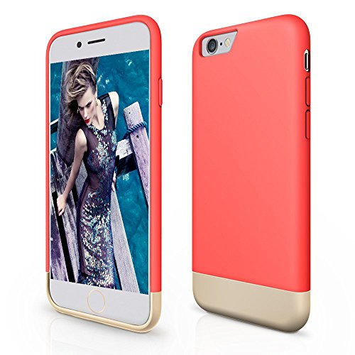 iPhone 6 Case, ACEPower® [Lifetime Warranty] Ultimate Protection Scratch Proof Soft Interior with Vibrant Trendy Color Slider Style Hard Case for iPhone 6 (4.7 inch) - Pink / Gold