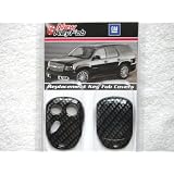 2003-2006 Silverado Tahoe Keyless Remote Replacement Case in Black Carbon Fiber Print 