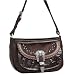 American West Wild Horses Collection Rounded Zip Top Purse Front Pocket