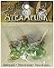 Solid Oak STEAM217 Fancy Green Bottles Steampunk Glass Accents (3 Pack)