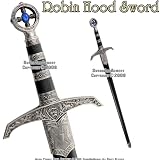 Trademark 37-Inch Detailed Robin Hood Sword with Hard Scabbard