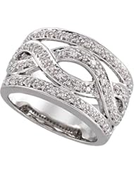 1/2 ct tw Diamond Band in 14k White Gold - Size 7