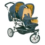 Jané - Poussette Double Powertwin Pro 08 - Jeans