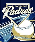 MLB San Diego Padres Big Stick Raschel Throw Blanket