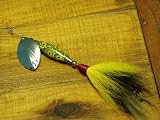 Muskie Bucktail Spinner - St. Clair Bait Co. - Crackle Frog