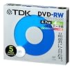 TDK データ用DVD-RW 4倍速対応 インクジェットプリンタ対応（ホワイト） 5枚パック DRW47PB5S