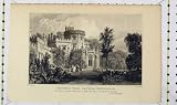 ANTIQUE PRINT LUSCOMBE DAWLISH DEVONSHIRE CHARLES HOARR