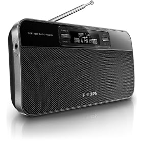 Philips AE5200/05 Portable DAB Radio - Black