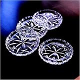 GORHAM CRYSTAL LADY ANNE S/4 COASTERS