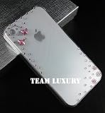 Bling Crystal Pink Butterfly Case Cover for Iphone 4 & 4s Made w/ Swarovski Elements