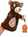 Woodours Baby Bear Hand Puppet, Brown