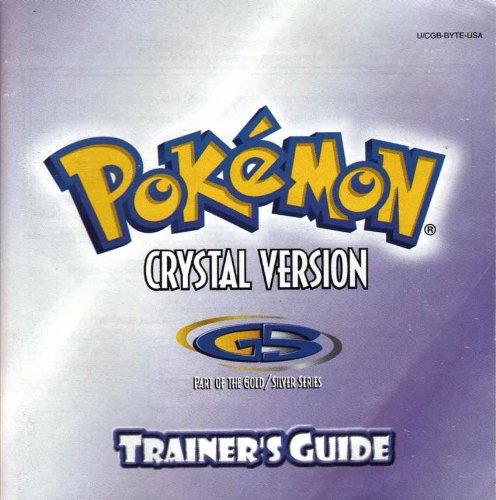 Pokemon Trainer's Guide Crystal Version GBC Instruction Booklet (Nintendo Game Boy Color Manual Only) (Nintendo Game Boy Color Manual)