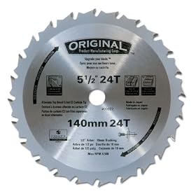Original 00022 5-1 2-Inch 24 Tooth ATB General Purpose Saw Blade with 1 2-Inch Arbor by Original