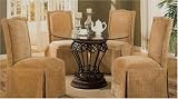 Glass Top Dinette Set with Rippled Edge Glass By Coaster Furniture