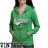 NCAA Marshall Thundering Herd Ladies Green Swept Full Zip Hoodie Sweatshirt