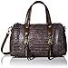 MG Collection Crocodile-Embossed Bowler Bag