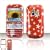 PCMICROSTORE Brand Palm Centro 690 Red Stars Design Snap-On Case Cover with Removable Swivel Belt Clip
