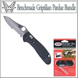 Benchmade 550SHG Knife Griptilian Pardue With Pocket PAL Manual Knife Sharpener Bundle