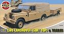 Airfix A02322 1:76 Scale LWB Land Rover (Soft Top) & Trailer Military Vehicles Classic Kit Series 2