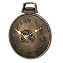 New Haven N92085HWCB 8-1/2 by 6-3/4 by 2-Inch Bronze Pocket Watch Clock