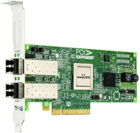 Emulex LightPulse LPe12002 Fibre Channel Host Bus Adapter. LPE12002-M8 2CH 8GB PCIE 3.3/5V FC HBA LOW PROFILE W/STD BRACKET FIBR-C. 2 x LC - PCI Express 2.0 - 8Gbps by Emulex
