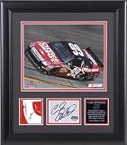 Carl Edwards - Laserchrome - Framed 8x10 Photograph with Autographed Card, Race Used Metal Piece and Plate