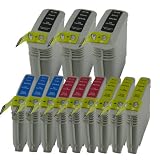 Sophia Global Compatible Ink Cartridge Replacement for HP 10 and HP 11 (3 Black, 3 Cyan, 3 Magenta, 3 Yellow)