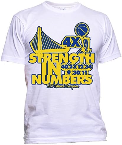 Golden State Warriors 2015 Championship Mens T Shirt Tee White Size L